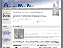 Tablet Screenshot of americanwaterfilter.com